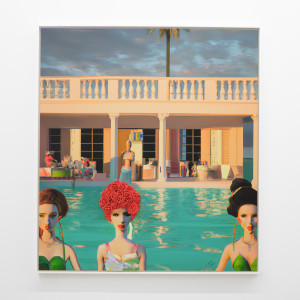 Autofiction: Outdoor Swimming Pool (Tag Sale), 2023