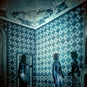 Blue Tile Reception Area