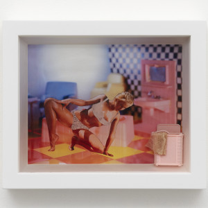 Color Pictures/Deep Photos (Girl in Bra/Checkered Wall/Sink/Hamper), 2022