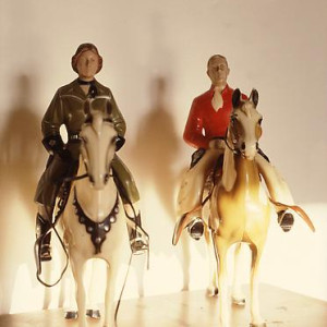 Woman/ Man/ Two Horses