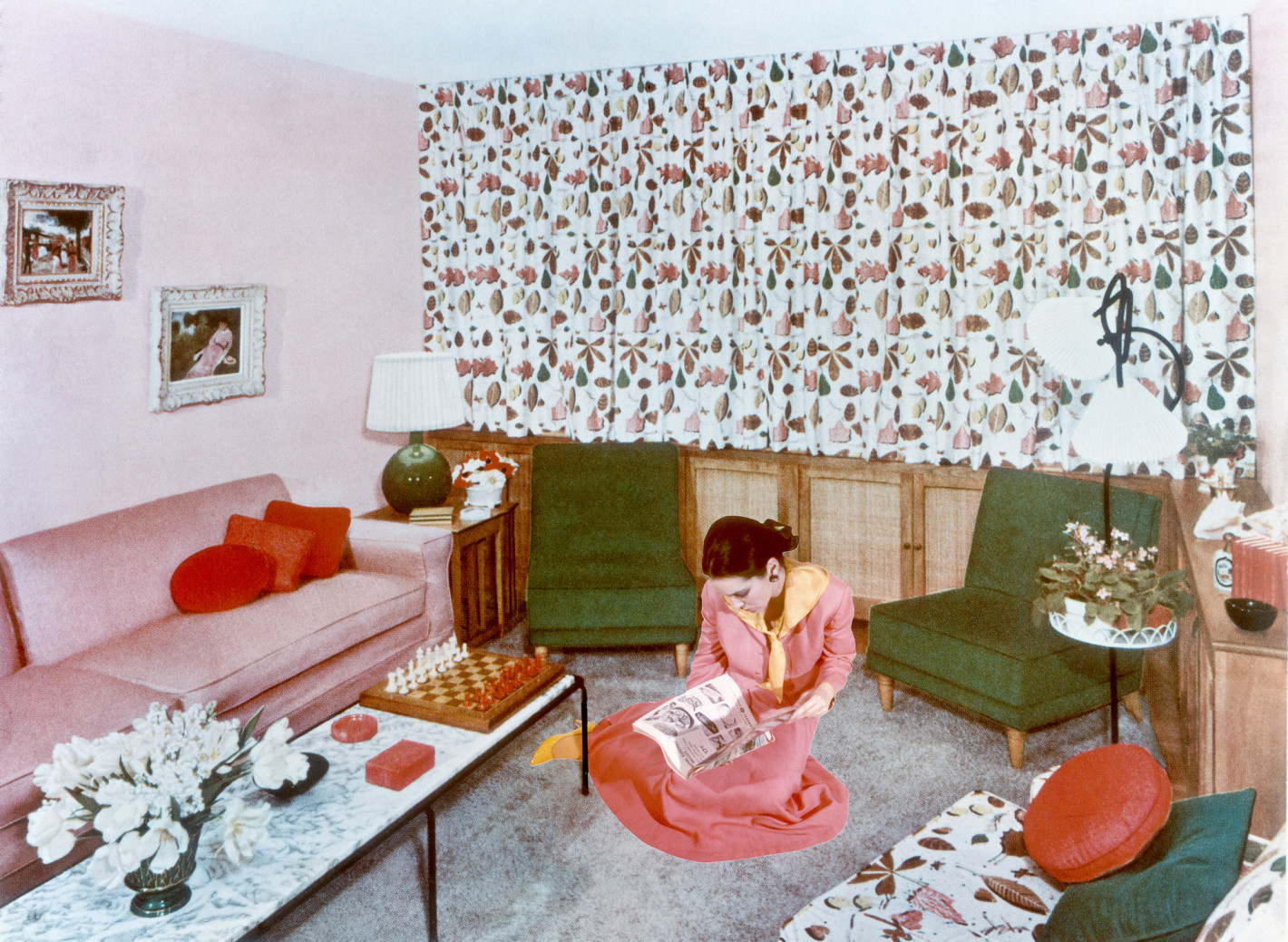 Woman Reading in Living Room, 1981