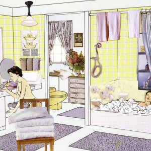 The Instant Decorator (Yellow Bathroom)